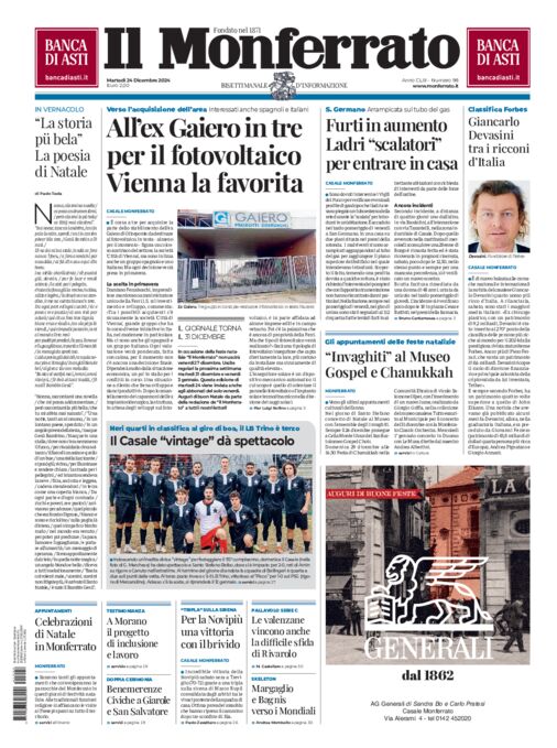 Il Monferrato - Edizione 98 del 24/12/2024